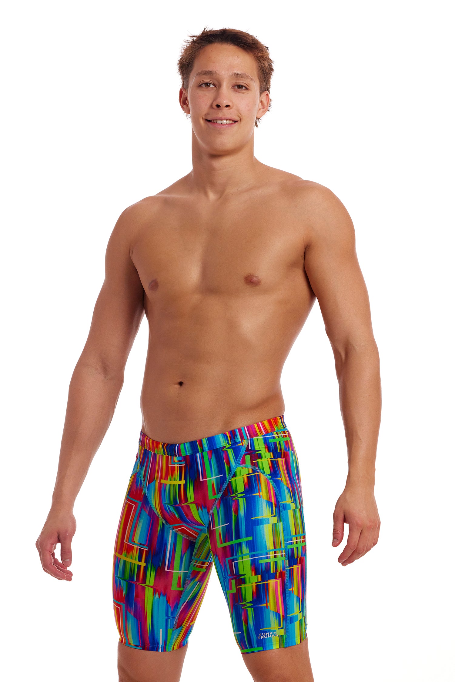 Funky Trunks Men's Training Swim Jammer The Glitch