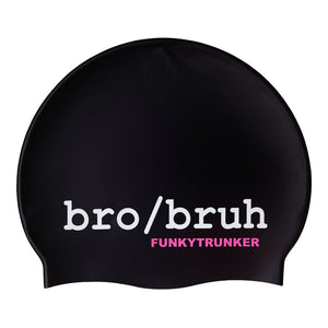 Funky Trunks Silicone Swim Cap Bro Bruh