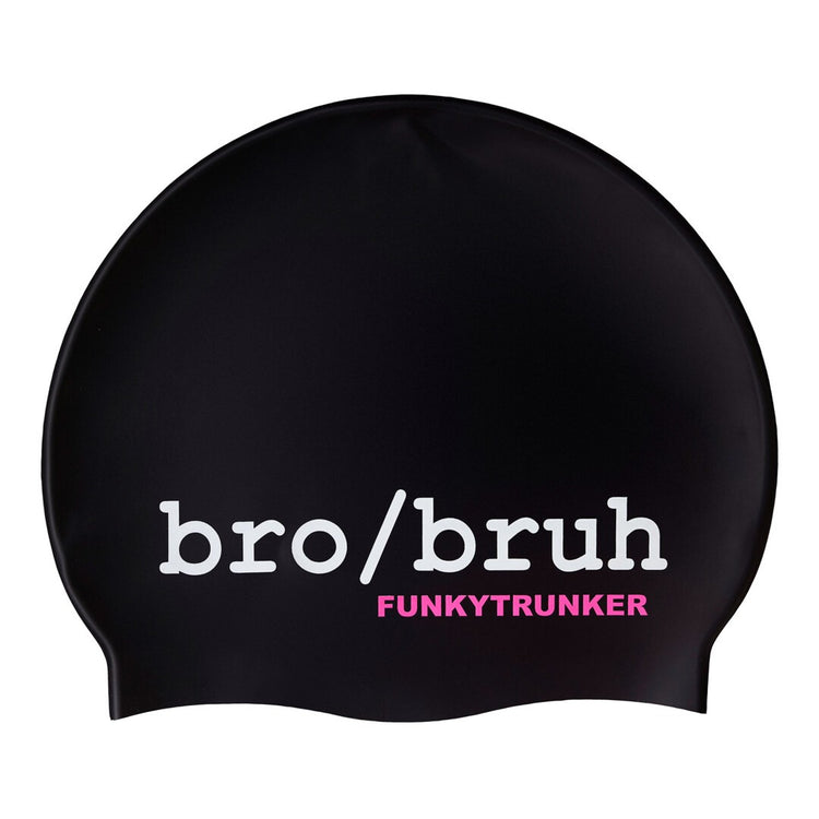 Funky Trunks Silicone Swim Cap Bro Bruh