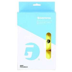 Gamma Librarian Quiet Foam Pickleballs 6-Pack bright yellow