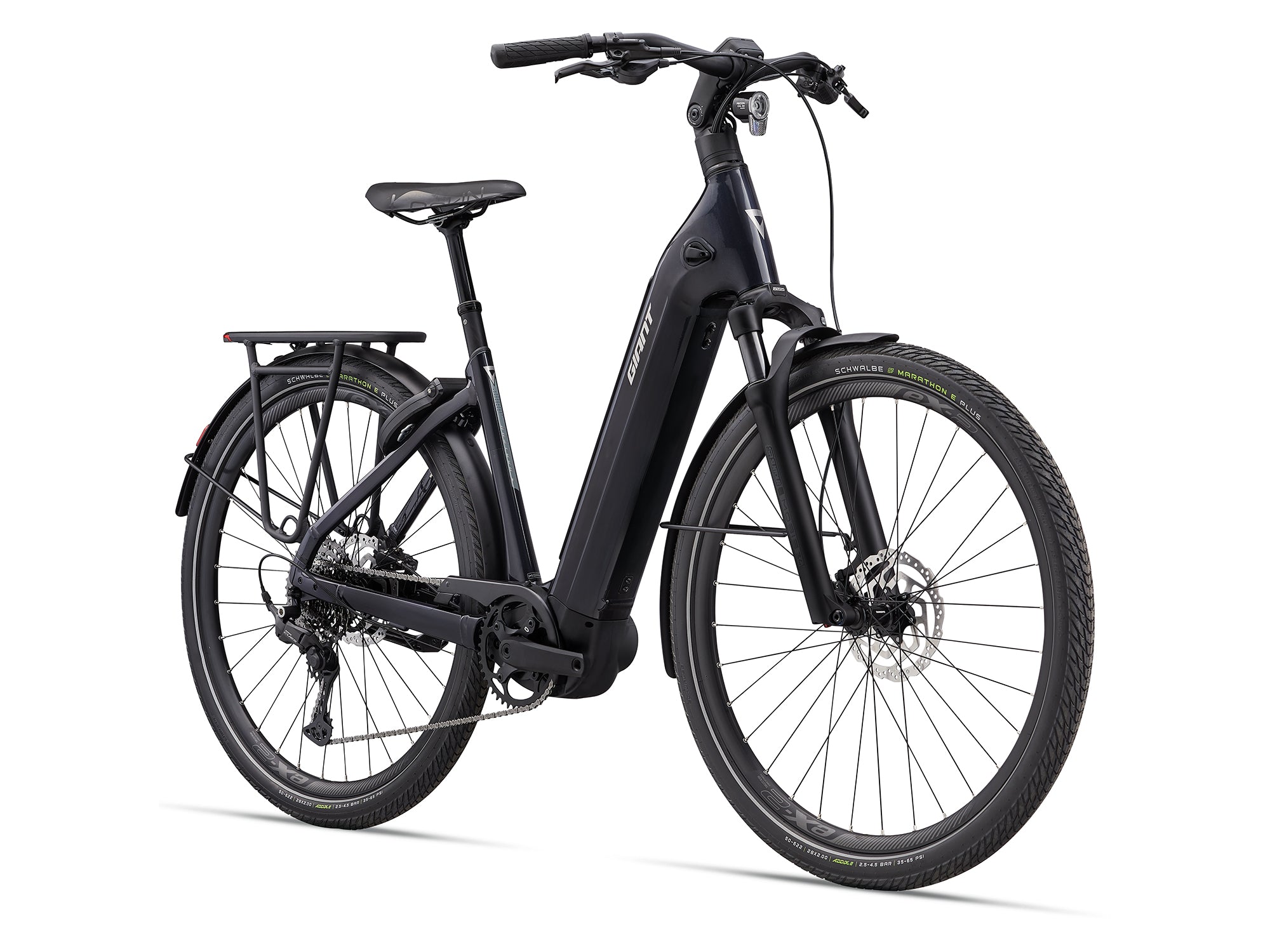 Giant AnyTour E+ 4 Step-Thru Comfort Electric Bike 2027 Cold Night