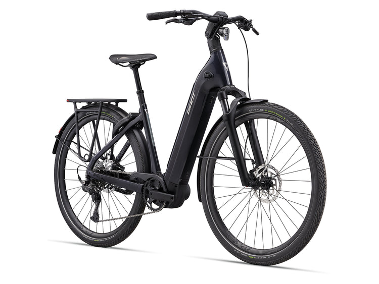 Giant AnyTour E+ 4 Step-Thru Comfort Electric Bike 2027 Cold Night