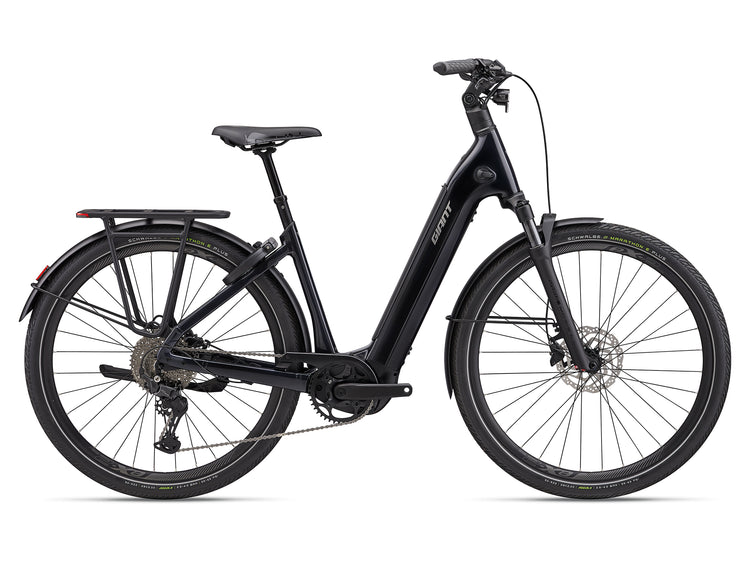 Giant AnyTour E+ 4 Step-Thru Comfort Electric Bike 2027 Cold Night