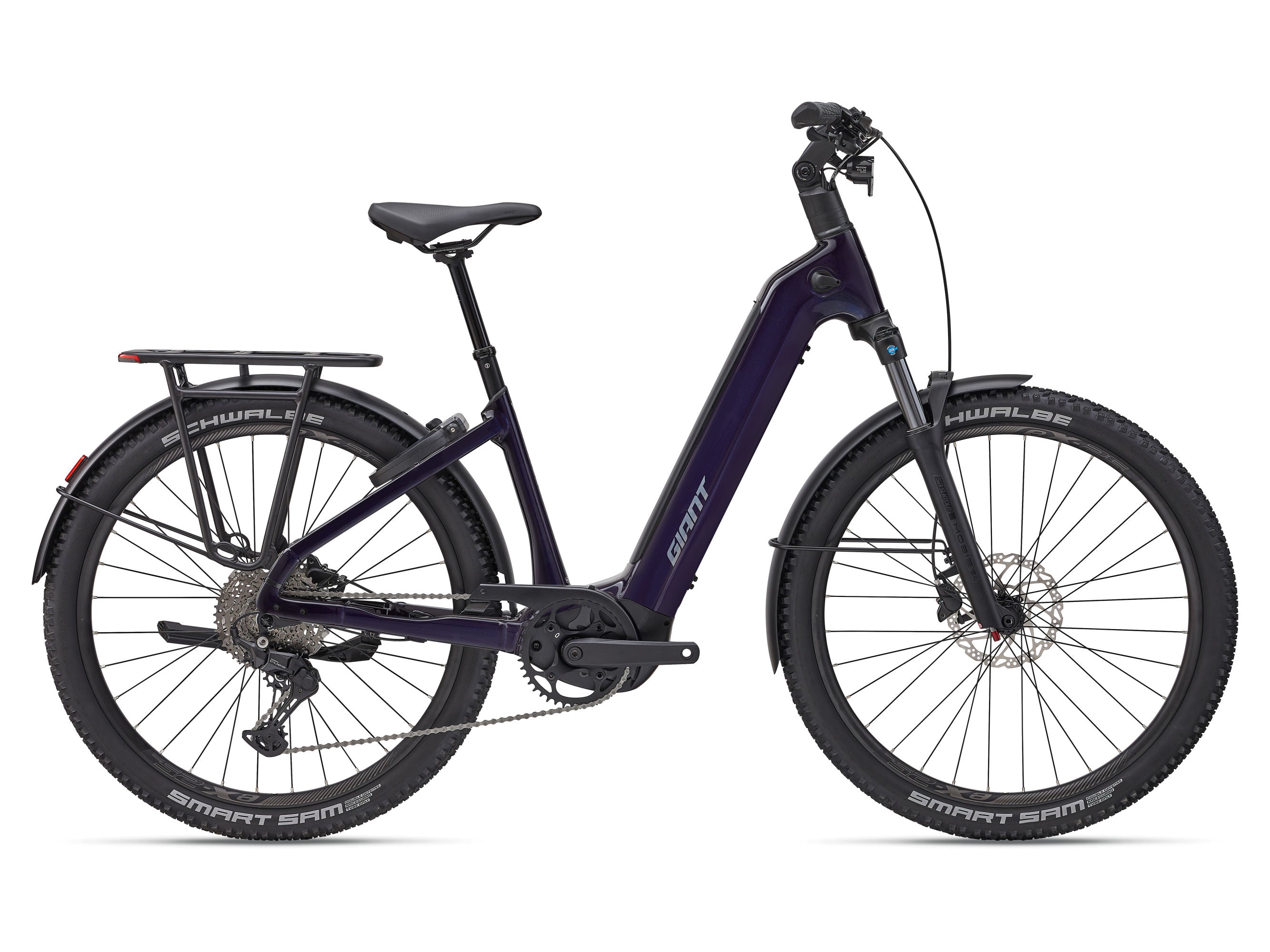 Giant AnyTour X E+ 3 Step-Thru Comfort Electric Bike 2027 Black Currant