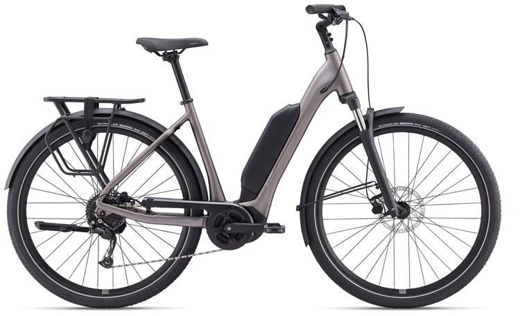 Giant Expression+ Step-Thru Comfort Electric Bike 2026 Early Espresso