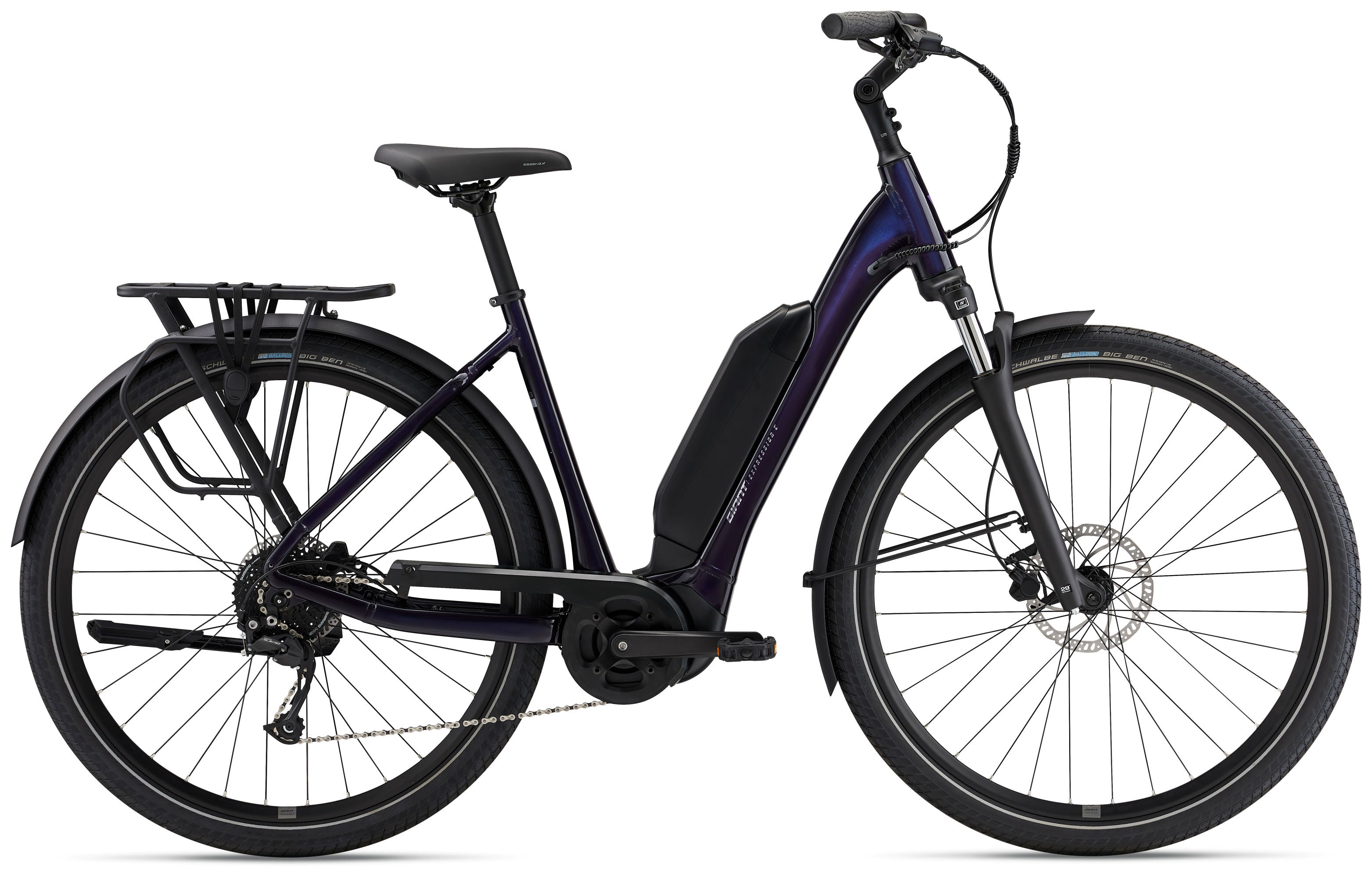 Giant Expression+ Step-Thru Comfort Electric Bike 2026 Black Currant