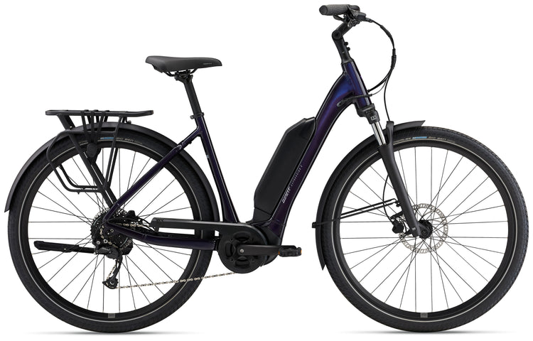 Giant Expression+ Step-Thru Comfort Electric Bike 2026 Black Currant