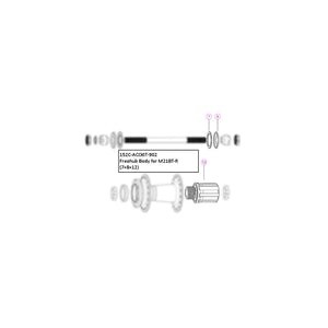 Giant HG Freehub Body for 1520-M21BTR-01 Hub
