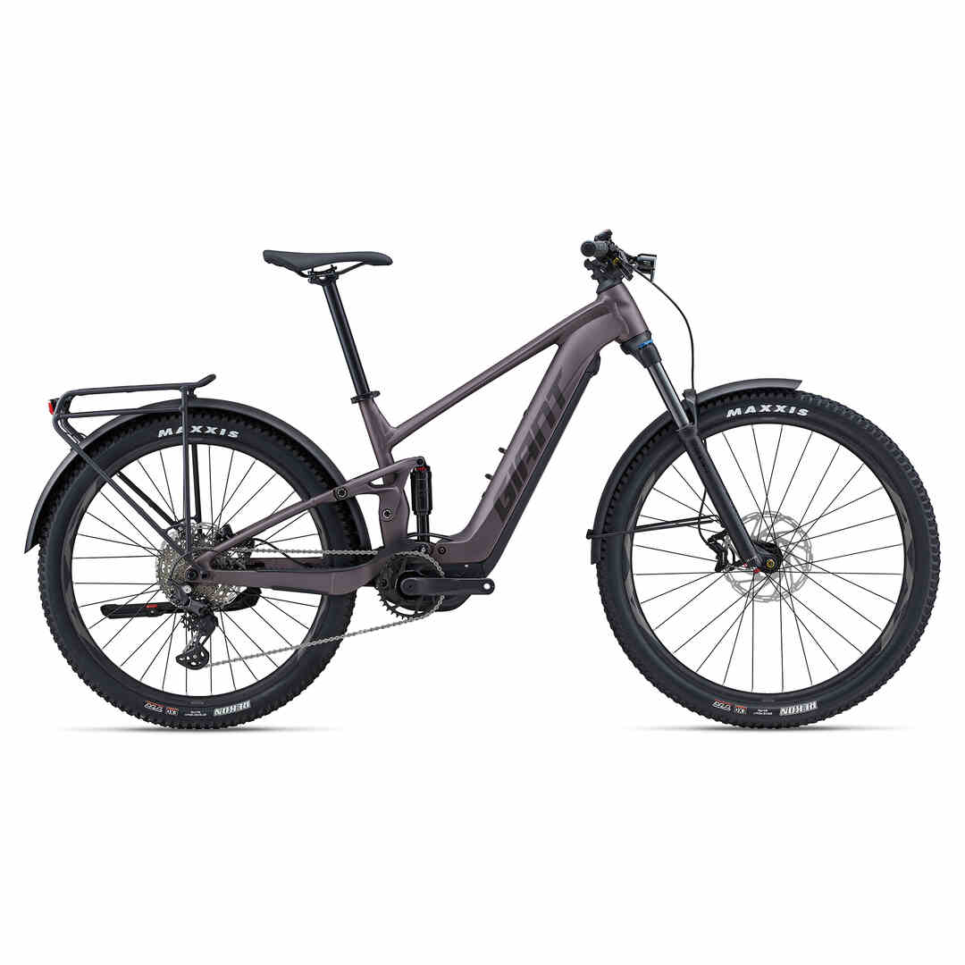 Giant Stance E+ EX Full Suspension Electric Bike 2024 Charcoal Plum