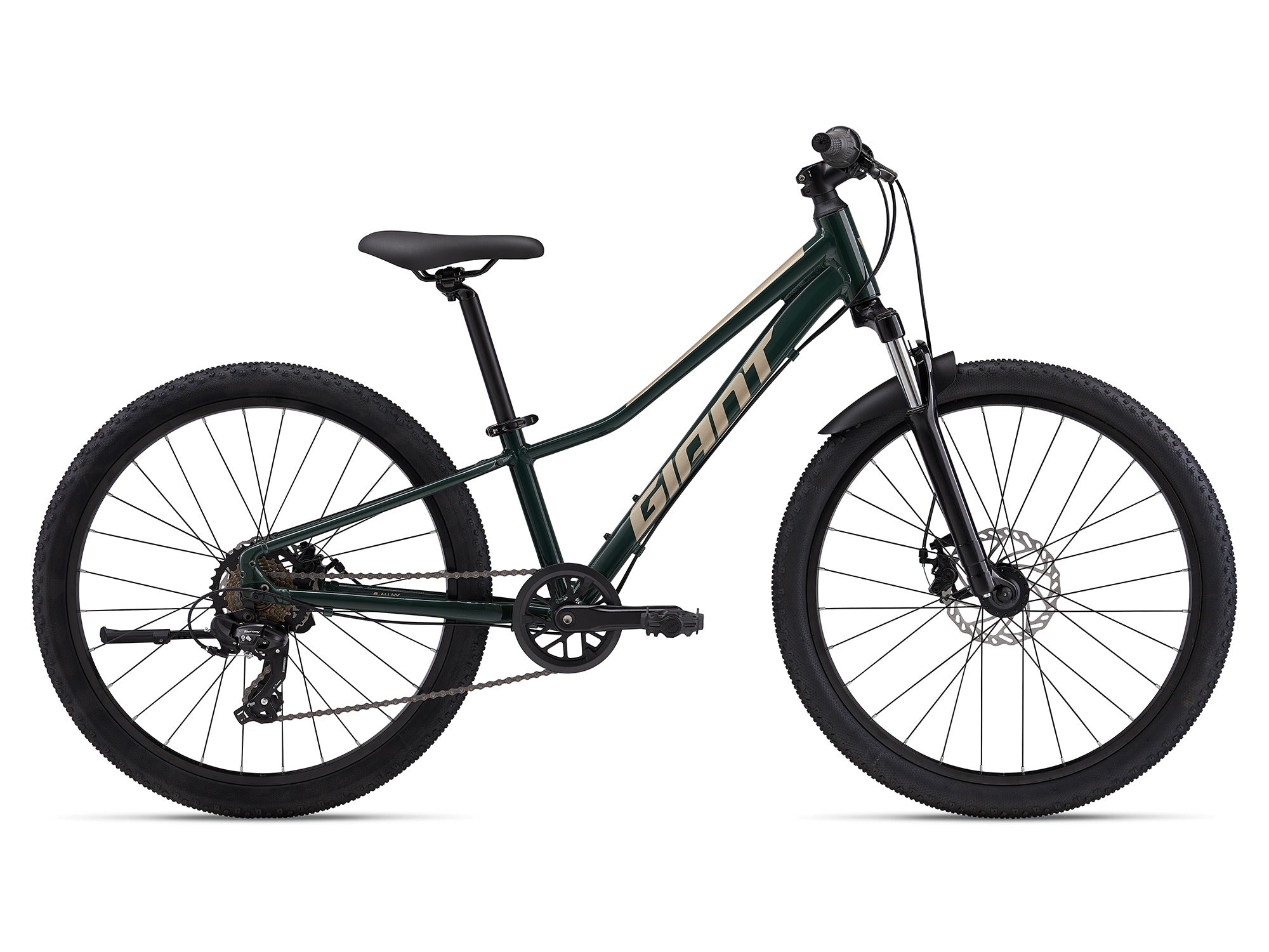 Giant Talon 24 Disc Hardtail Trail Kids Bike 2025 Trekking Green