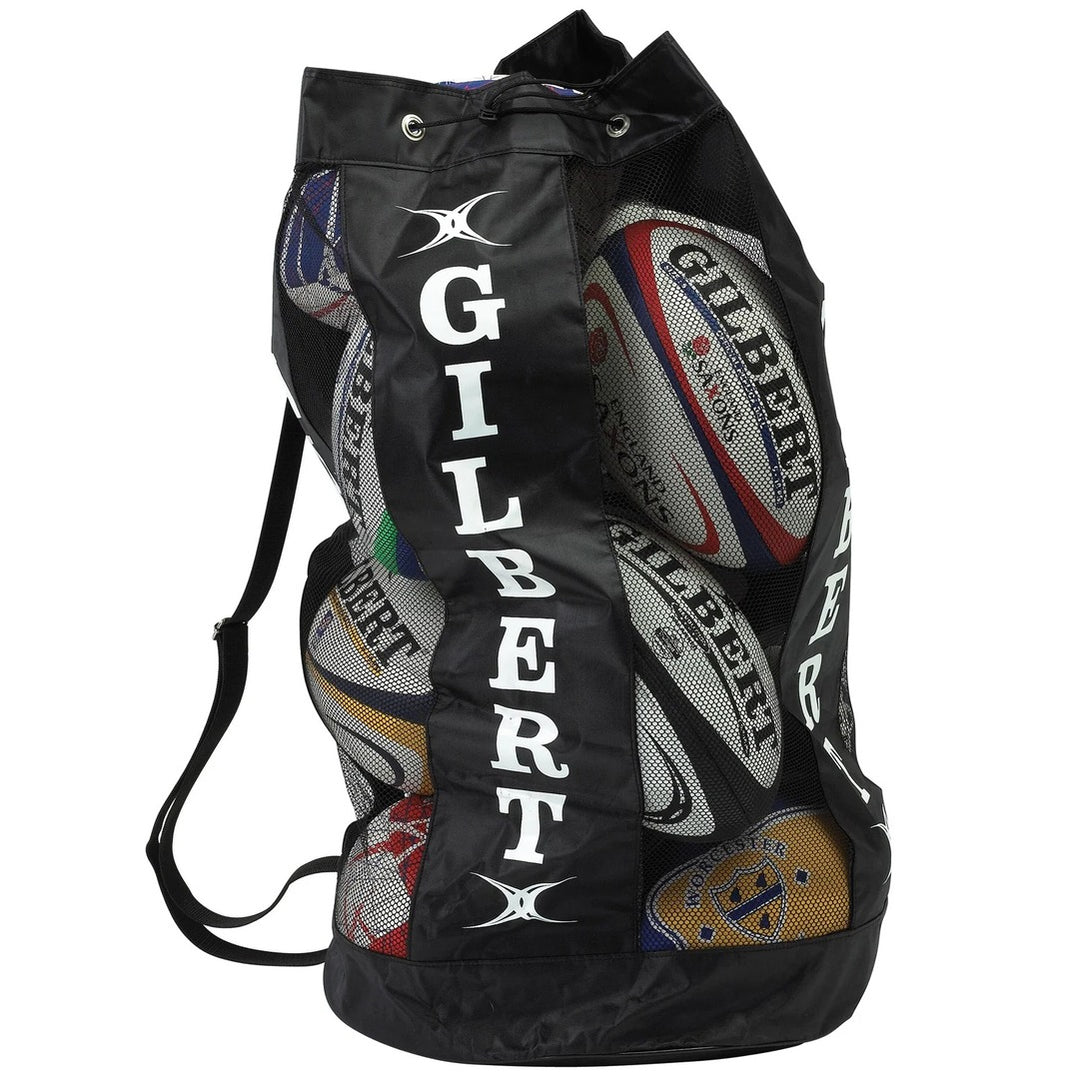 Gilbert Breathable Rugby Ball Bag black
