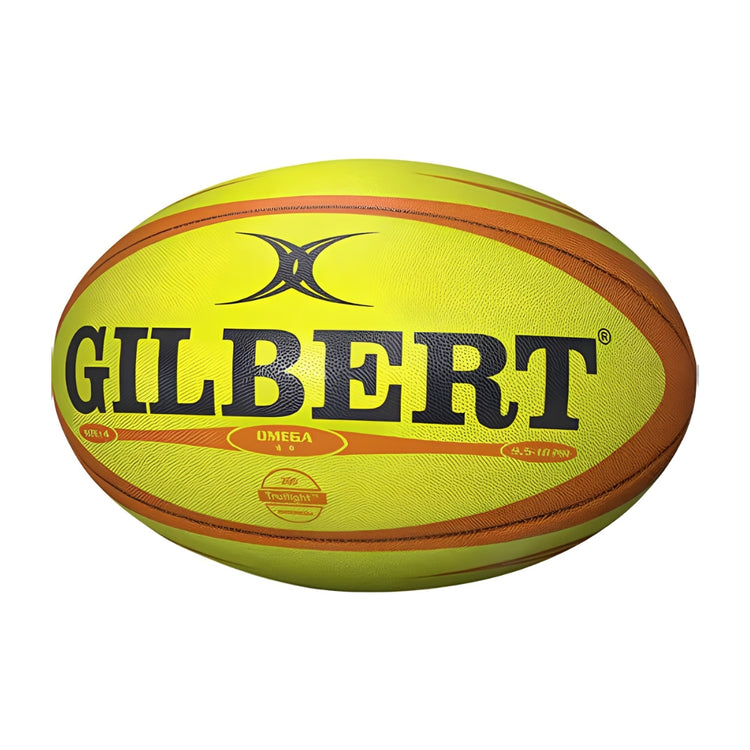 Gilbert Omega Match Rugby Ball yellow/ orange