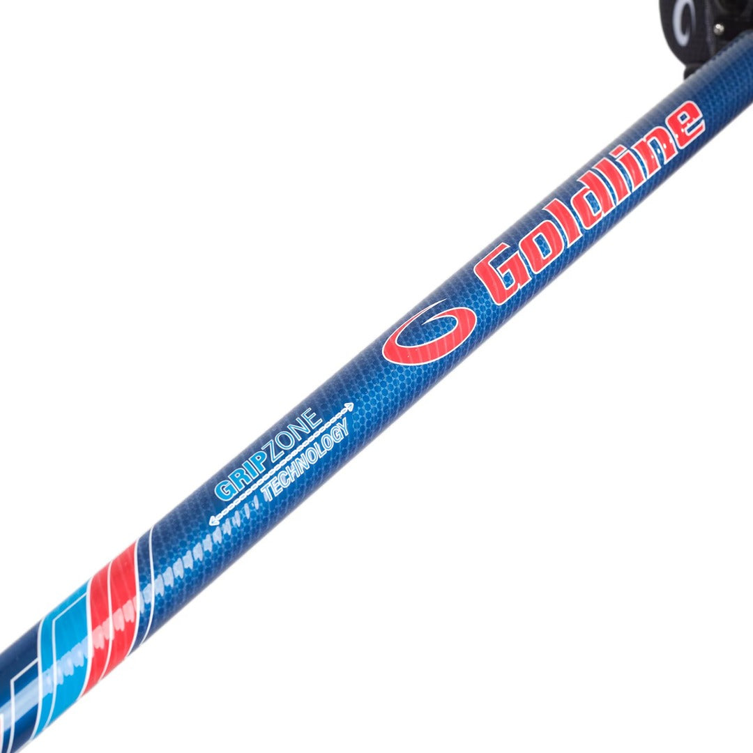 Goldline Carbon Fiber Impact Curling Broom surge- blue/red