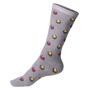 Goldline Designer Curling Socks grey with curling rocks