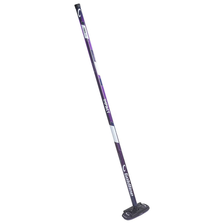Goldline Fiberlite Impact Curling Broom purple