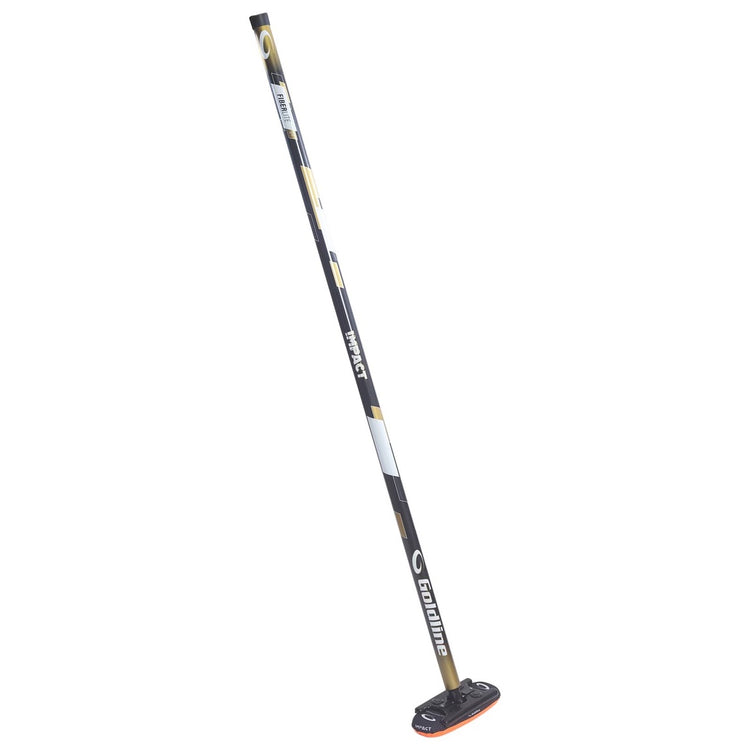 Goldline Fiberlite Impact Curling Broom black