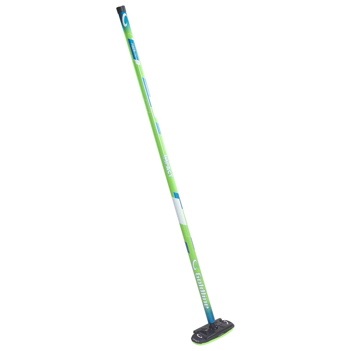 Goldline Fiberlite Impact Curling Broom lime