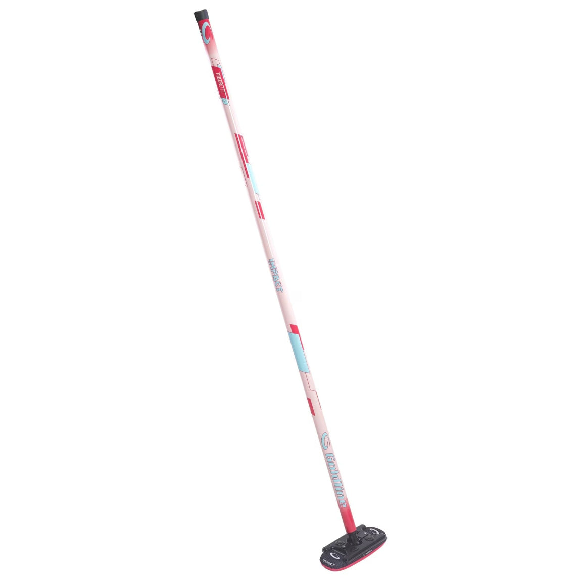 Goldline Fiberlite Impact Curling Broom pink