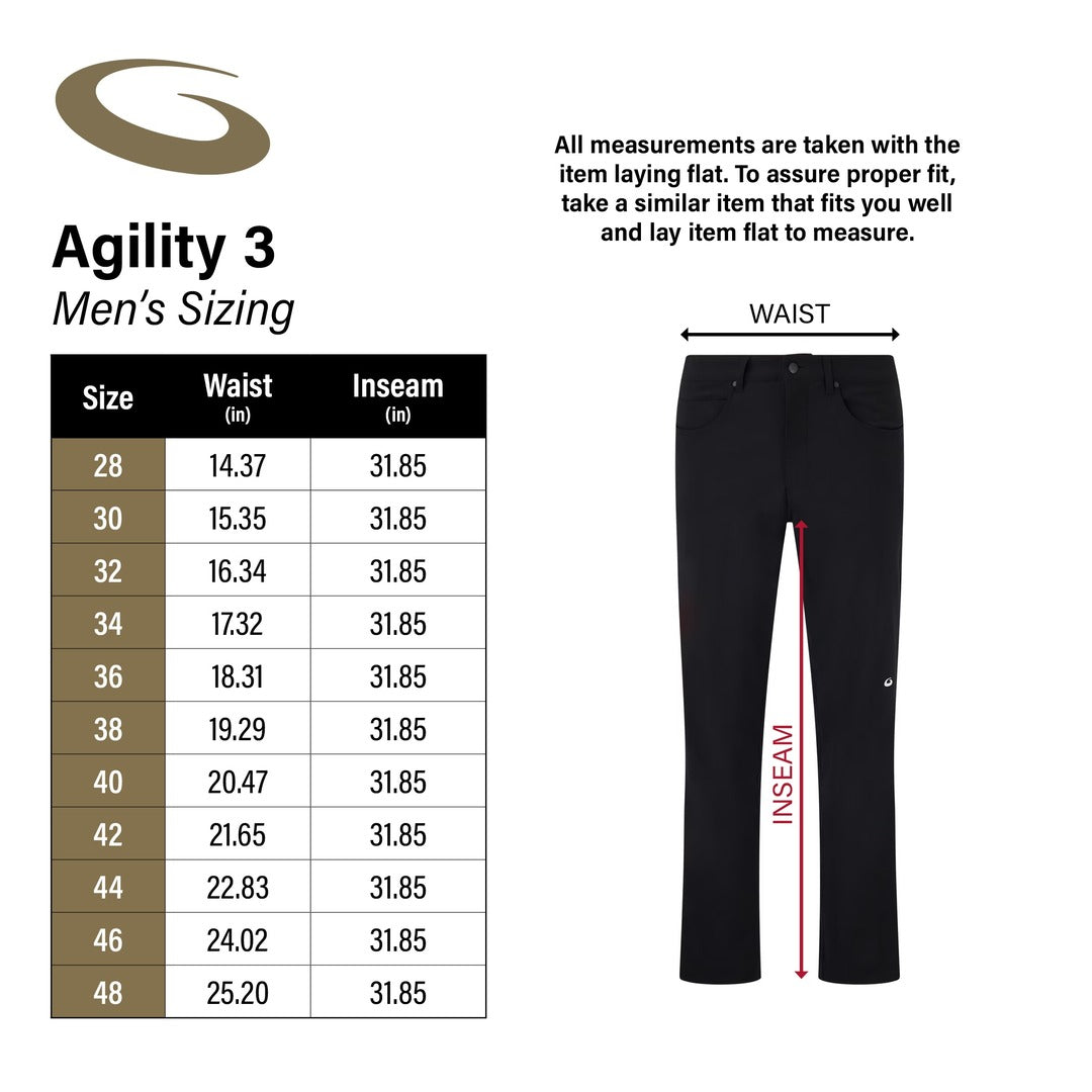 Goldline Men's Agility 3 Pants black