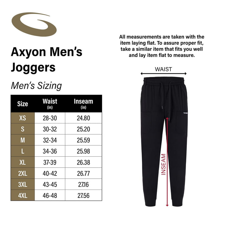 Goldline Men's Axyon Curling Joggers black
