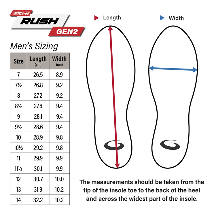 Goldline Men's Momentum Rush Gen 2 Curling Shoes