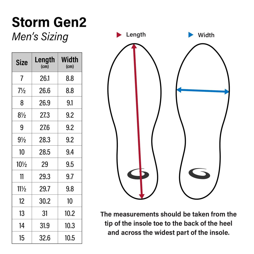 Goldline Men's Storm G50 Speed 8 (5/32") Curling Shoes