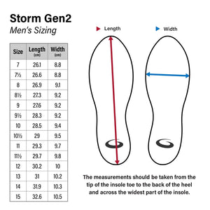 Goldline Men's Storm G50 Speed 8 (5/32") Curling Shoes