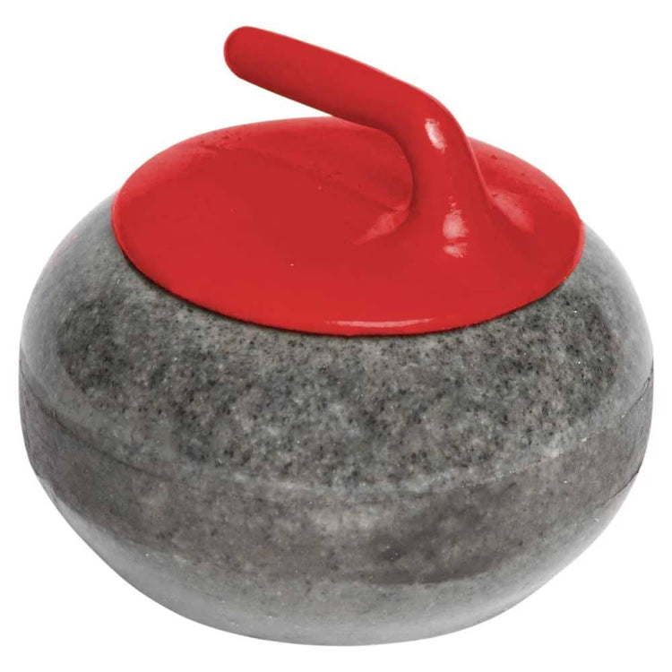 Goldline Miniature Granite Curling Rock red