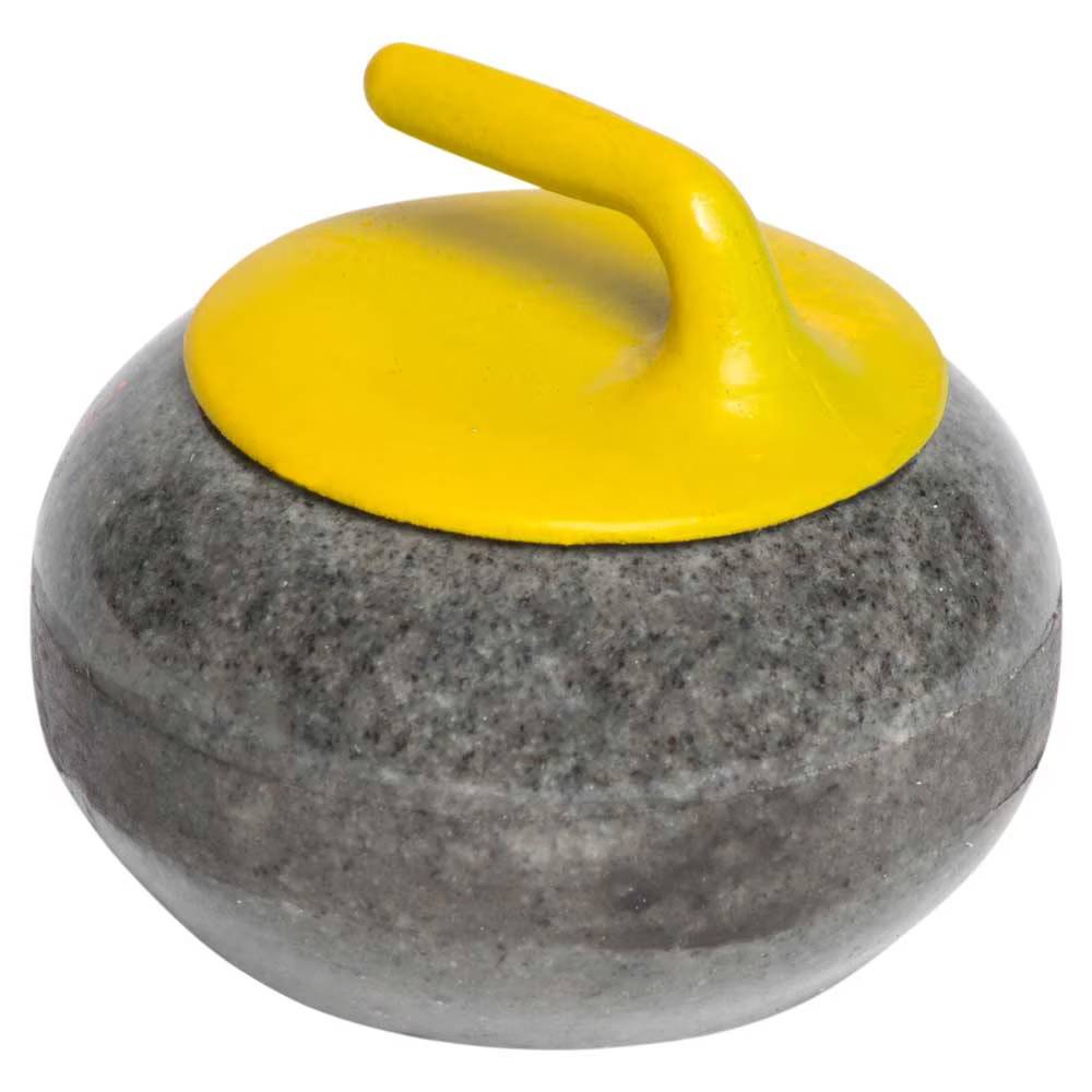 Goldline Miniature Granite Curling Rock yellow