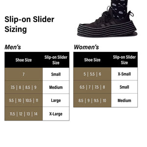 Goldline Slip on Curling Shoe Slider black