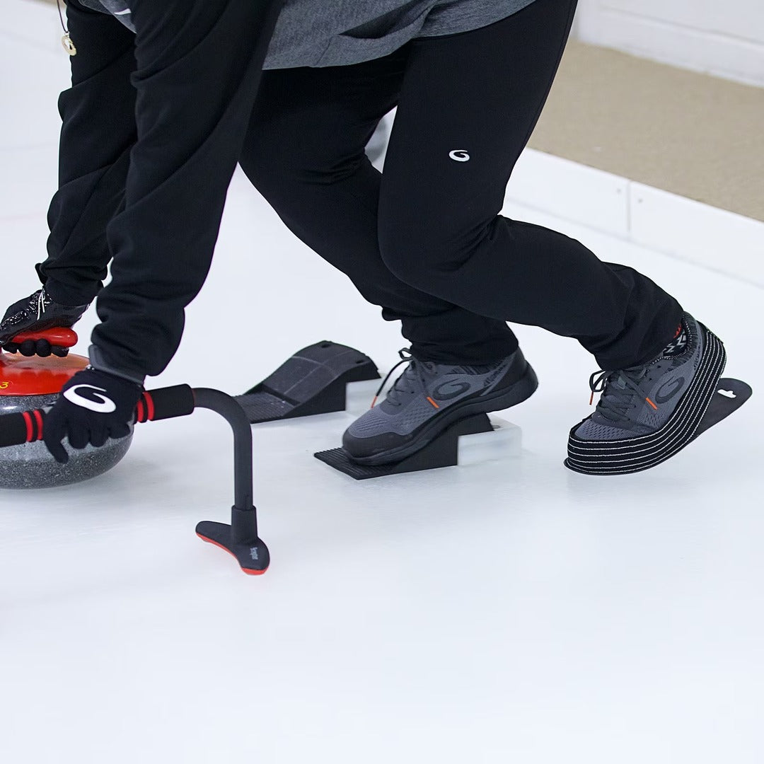 Goldline Slip on Curling Shoe Slider black