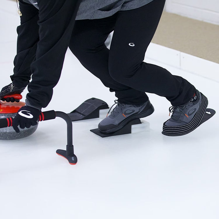 Goldline Slip on Curling Shoe Slider black