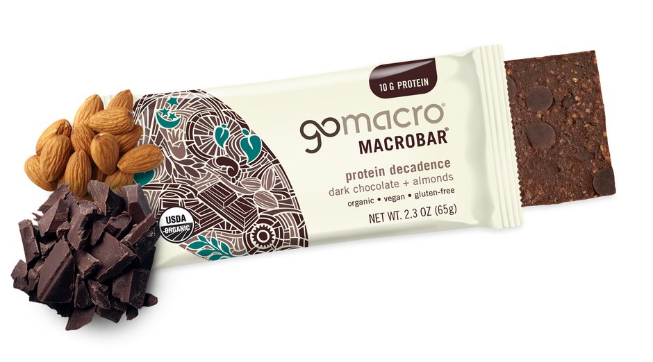 GoMacro Organic Protein Bars 65g Dark Chocolate Almonds