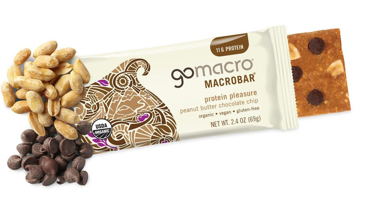 GoMacro Organic Protein Bars 65g Peanut Butter Chocolate Chip