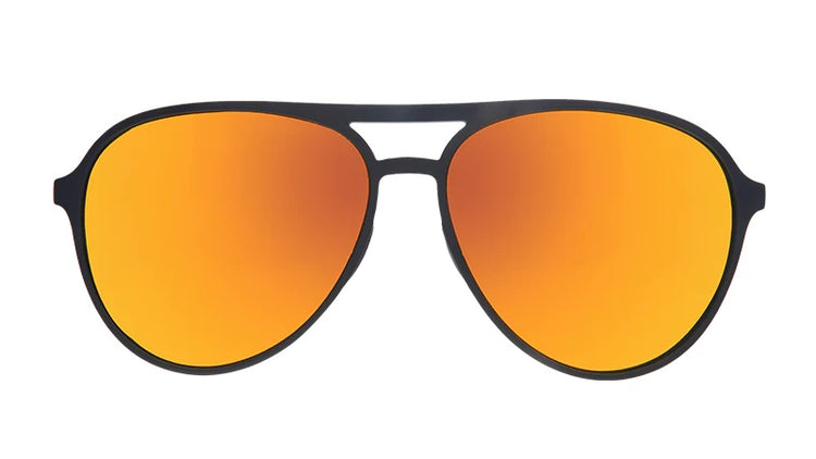goodr Mach G Sunglasses Call Me Tarmac Daddy black orange