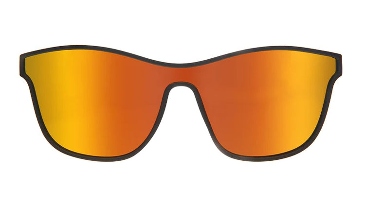 goodr VRG Sunglasses from zero to blitzed gold yellow