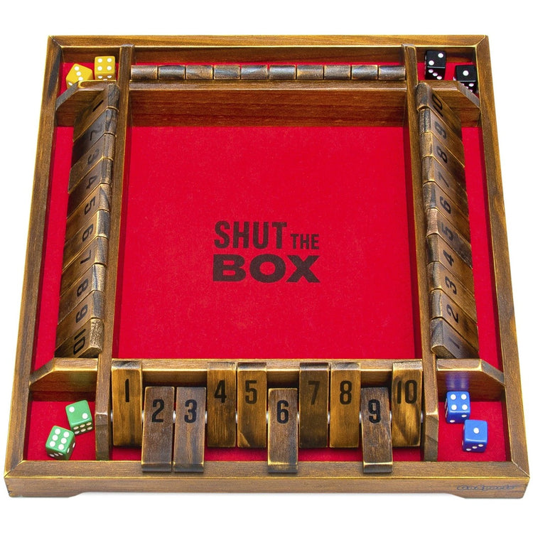 GoSports Shut-the-Box Premium Wooden Dice Game
