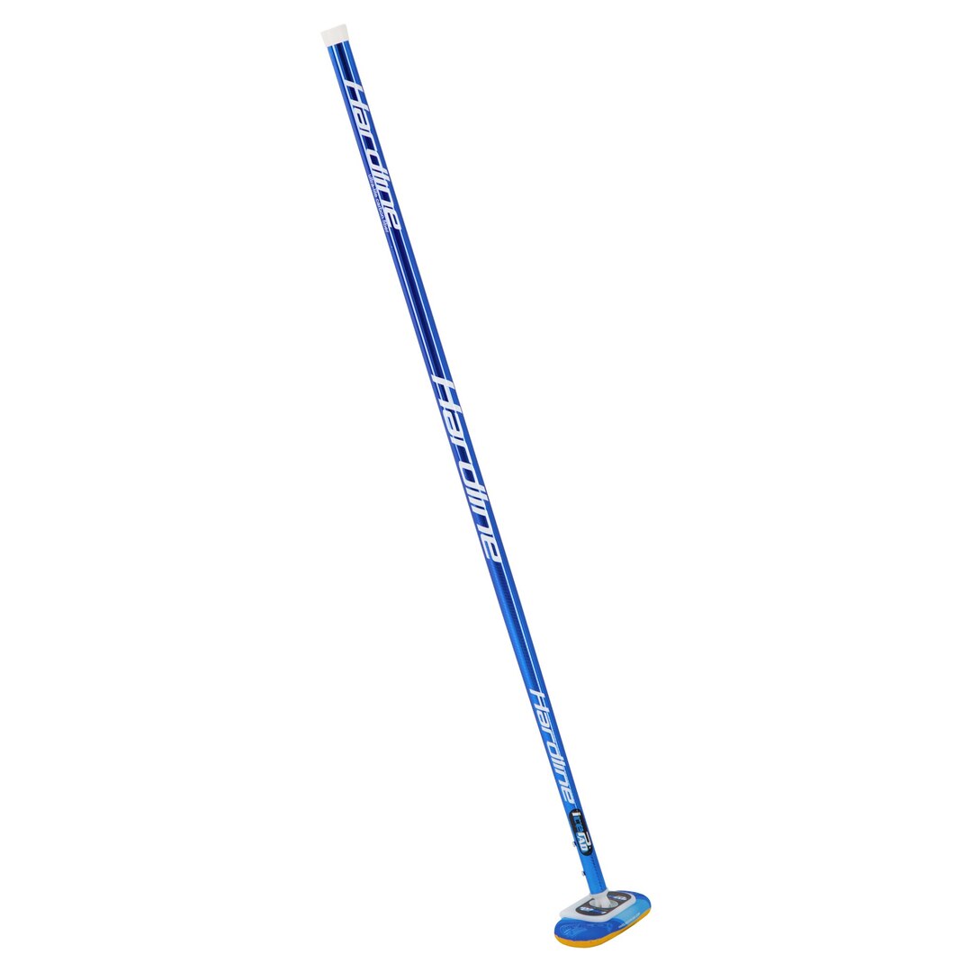 Hardline Chrome IcePad Curling Broom blue