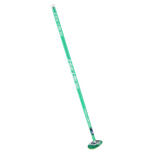 Hardline Chrome IcePad Curling Broom green