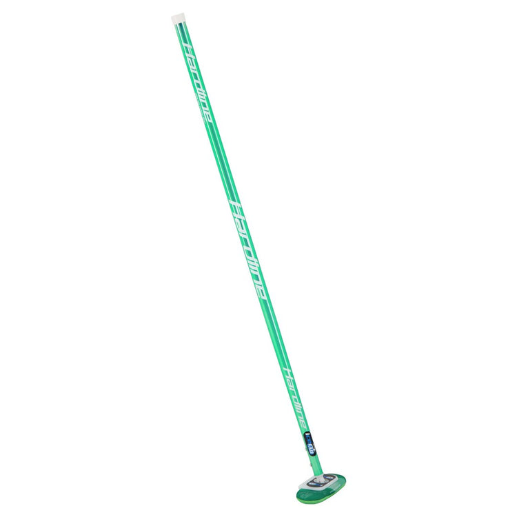Hardline Chrome IcePad Curling Broom green