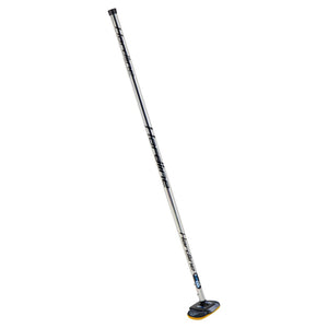 Hardline Chrome IcePad Curling Broom silver