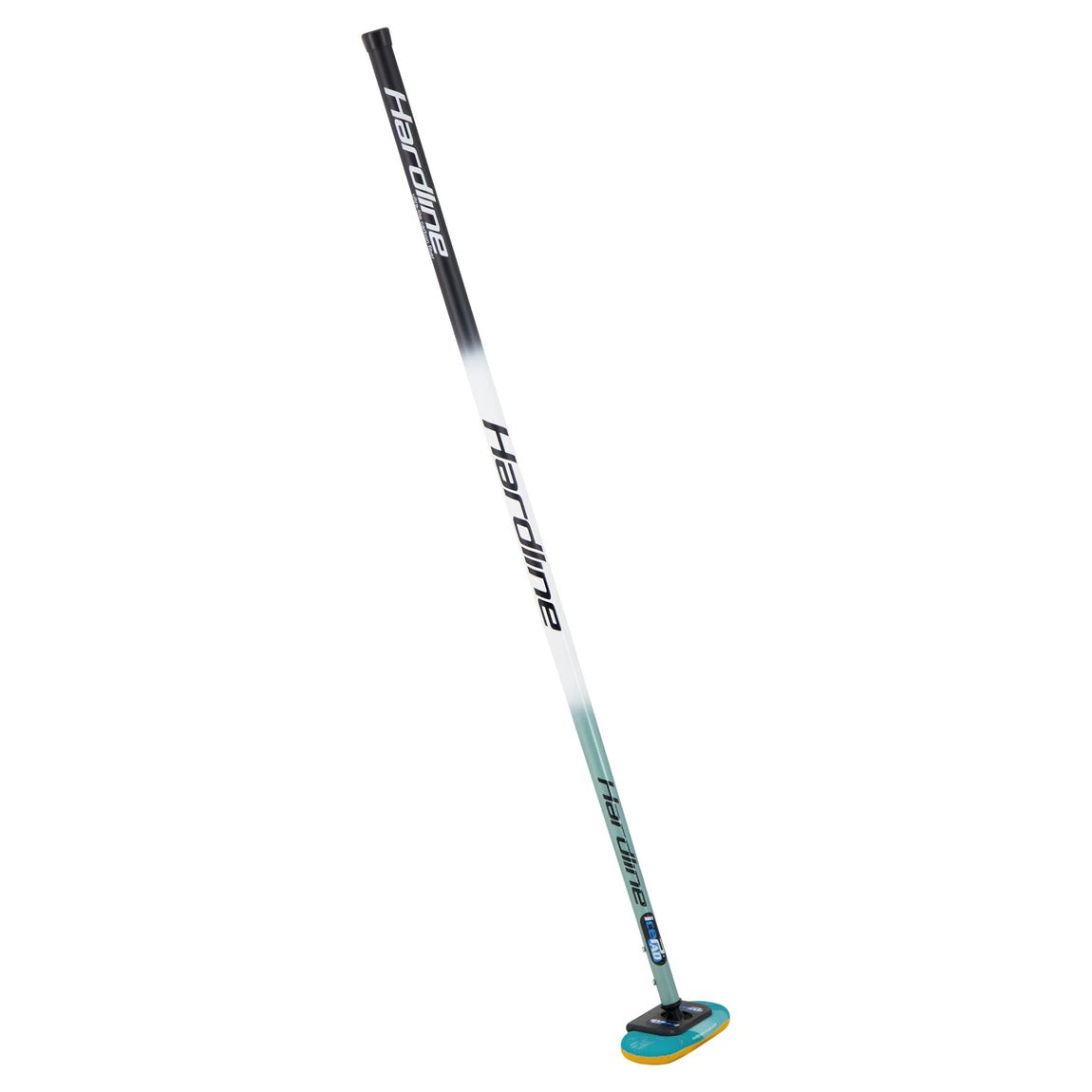 Hardline Standard IcePad  Curling Broom Aqua (green/white/black)