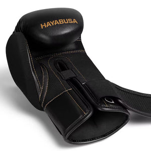 Hayabusa E1 Boxing Gloves Black Gold 1
