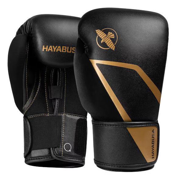 Hayabusa E1 Boxing Gloves Black Gold 