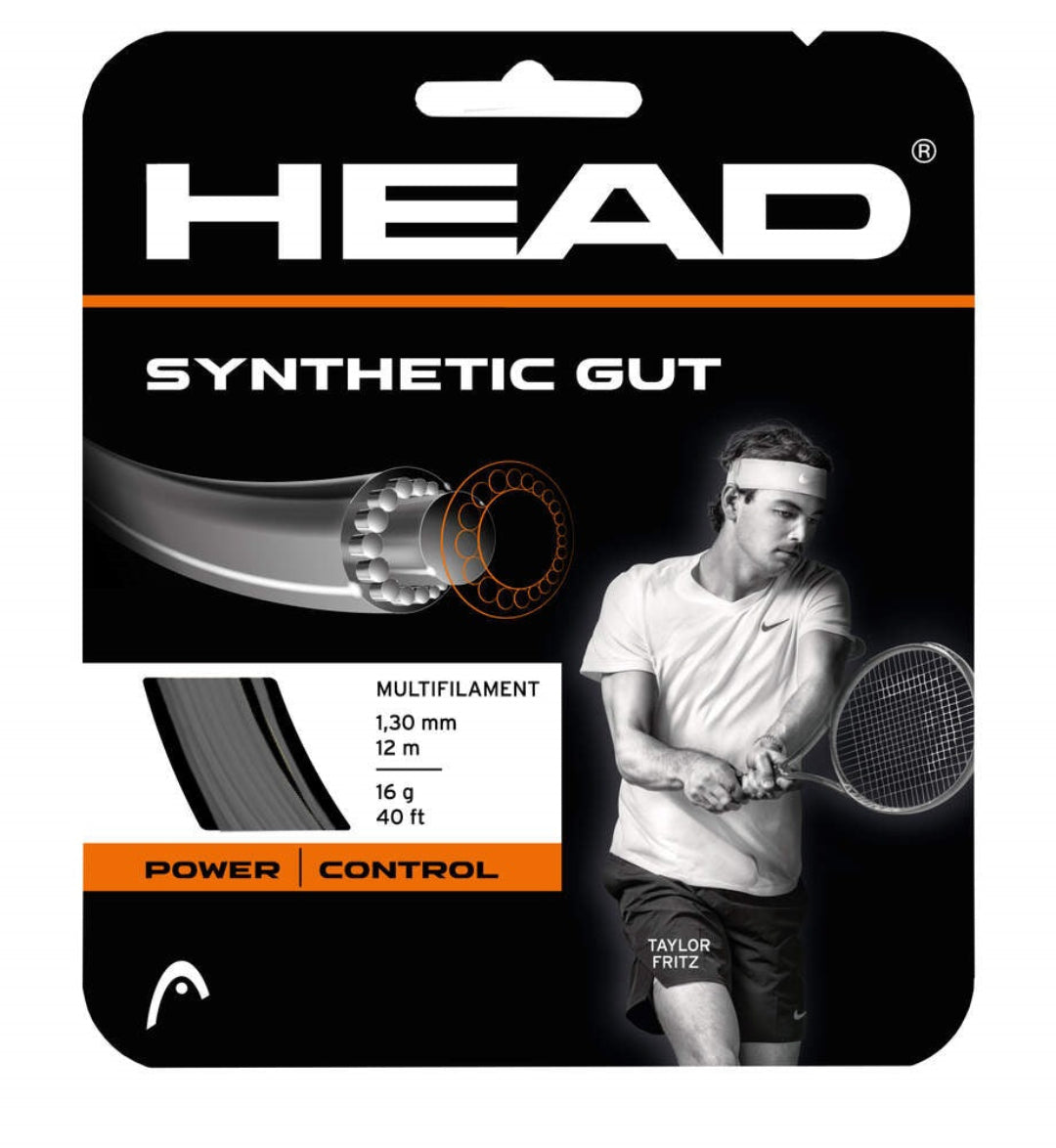 Head Synthetic Gut Tennis String-Black