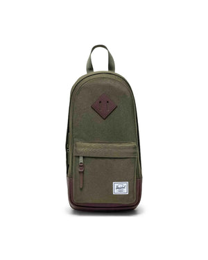 Herschel Heritage Shoulder Bag ivy green chicory coffee