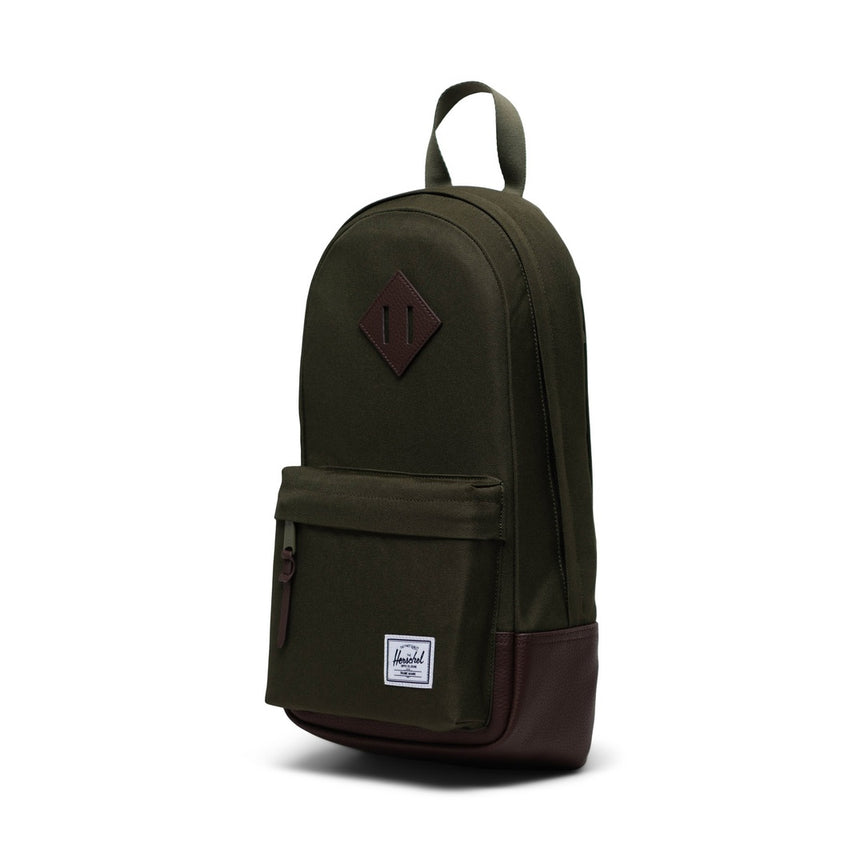 Herschel Heritage Shoulder Bag ivy green chicory coffee
