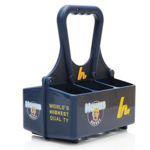 Howies Pro Jet Water Bottle Carrier 6 Bottles Navy blue yellow