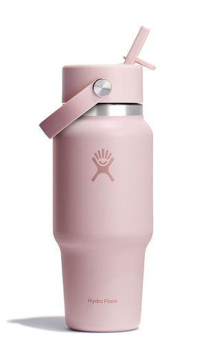 Hydro Flask 24oz Wide Mouth Travel Bottle w/Flex Straw Trillium Pink