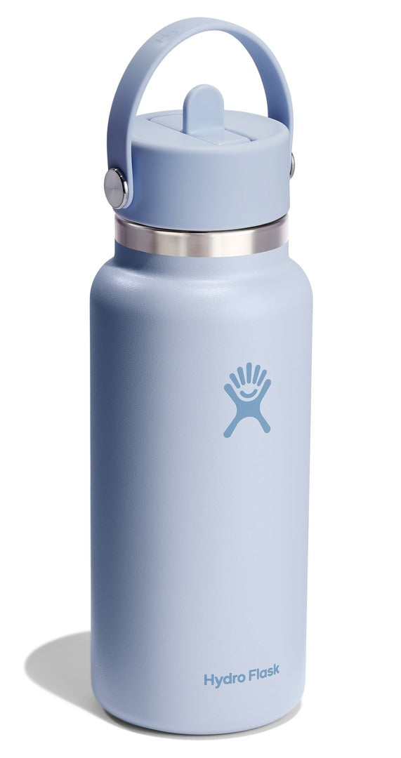 Hydro Flask 32oz Wide Mouth Bottle w/ Flex Straw surf blue